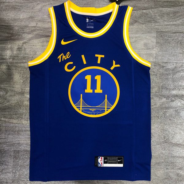 NBA Golden State Warriors Round neck Blue Jersey THOMPSON#11 S-XXL