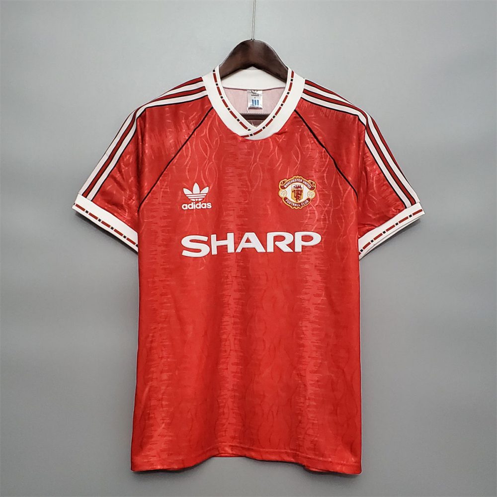 Retro Manchester United 90/92 home jersey Fan Version
