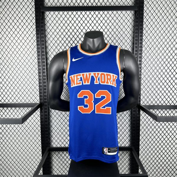 NBA New York Knicks Round Neck Blue jersey TOWNS#32 S-XXL