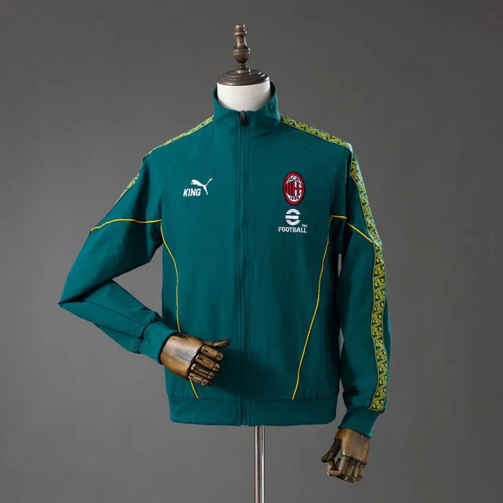 2026 AC Milan KING Anthem Green Jacket Windbreaker