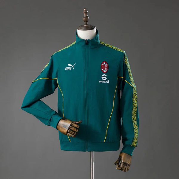 2026 AC Milan KING Anthem Green Jacket Windbreaker