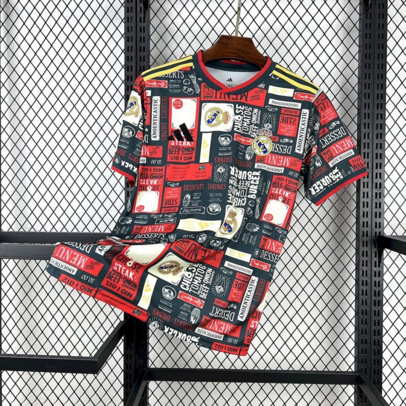 2025/26 Real Madrid Doodle board jersey Fan version