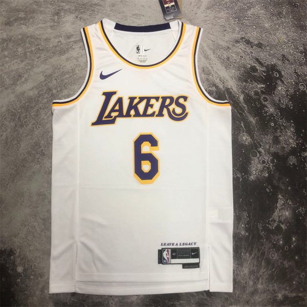 NBA Los Angeles Lakers JAMES#6 2022/23 White Association Edition Swingman Jersey S-XXL