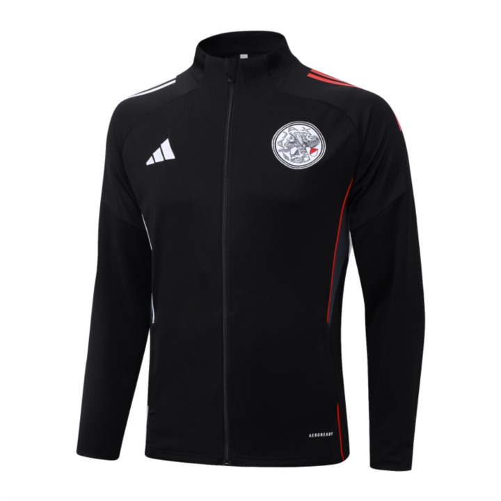 2024/25 Ajax Black Jacket Training Suit Set Football Team Shirt Sports Fashion