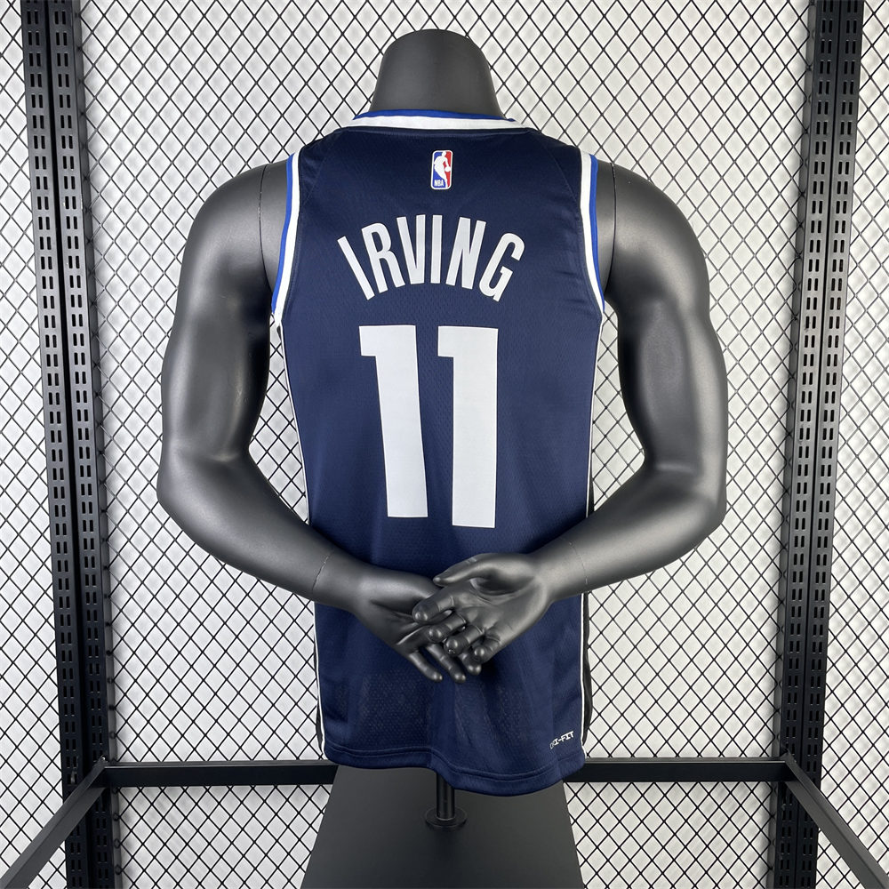 NBA Dallas Mavericks V-Neck Royal Blue Jersey IRVING#11 S-XXL