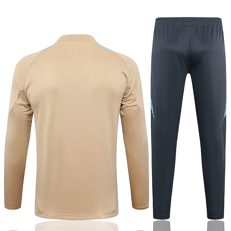 24/25 Argentina ochre Long-sleeved half-pull training kit Football team kit
