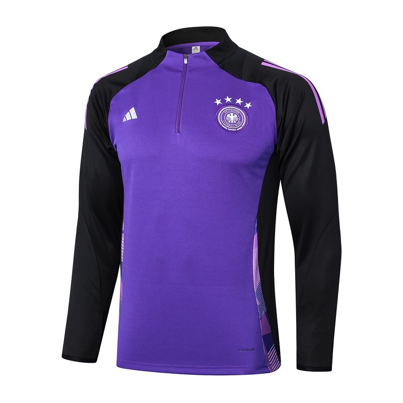 24/25 Germany Purple Long-sleeved half-pull training kit Football team kit