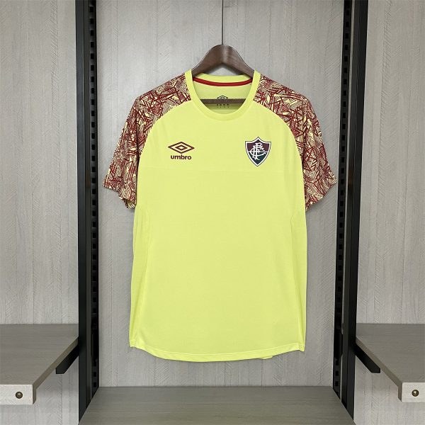 2024/25 Fluminense Goalkeeper trainning yellow jersey Fan Version
