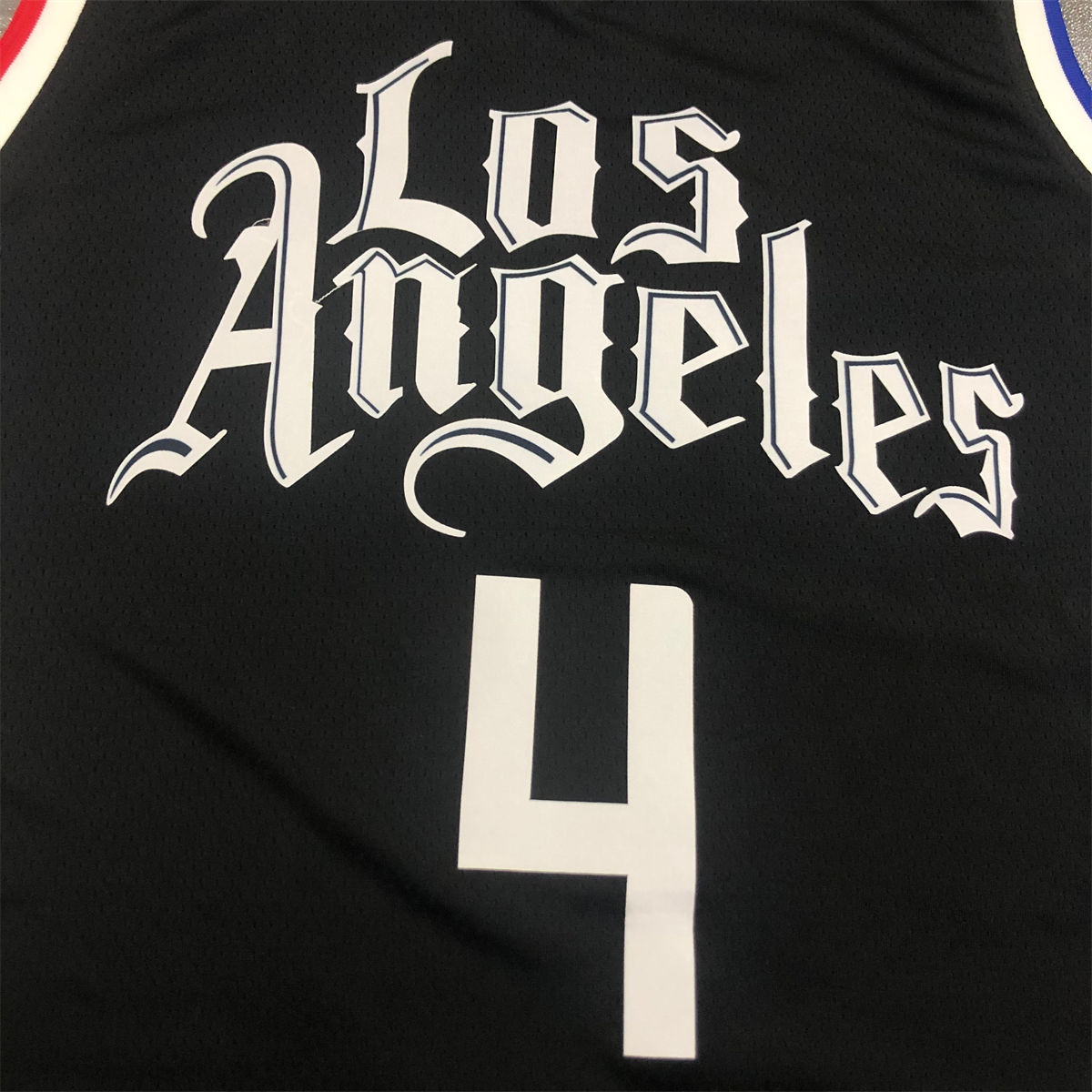 NBA Los Angeles Clippers V-Neck Black Jersey RONDO#4 S-XXL