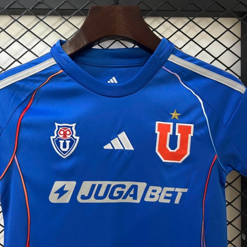 25/26 KIDS Universidad de Chile Home jersey Kid Kits Size 16-28