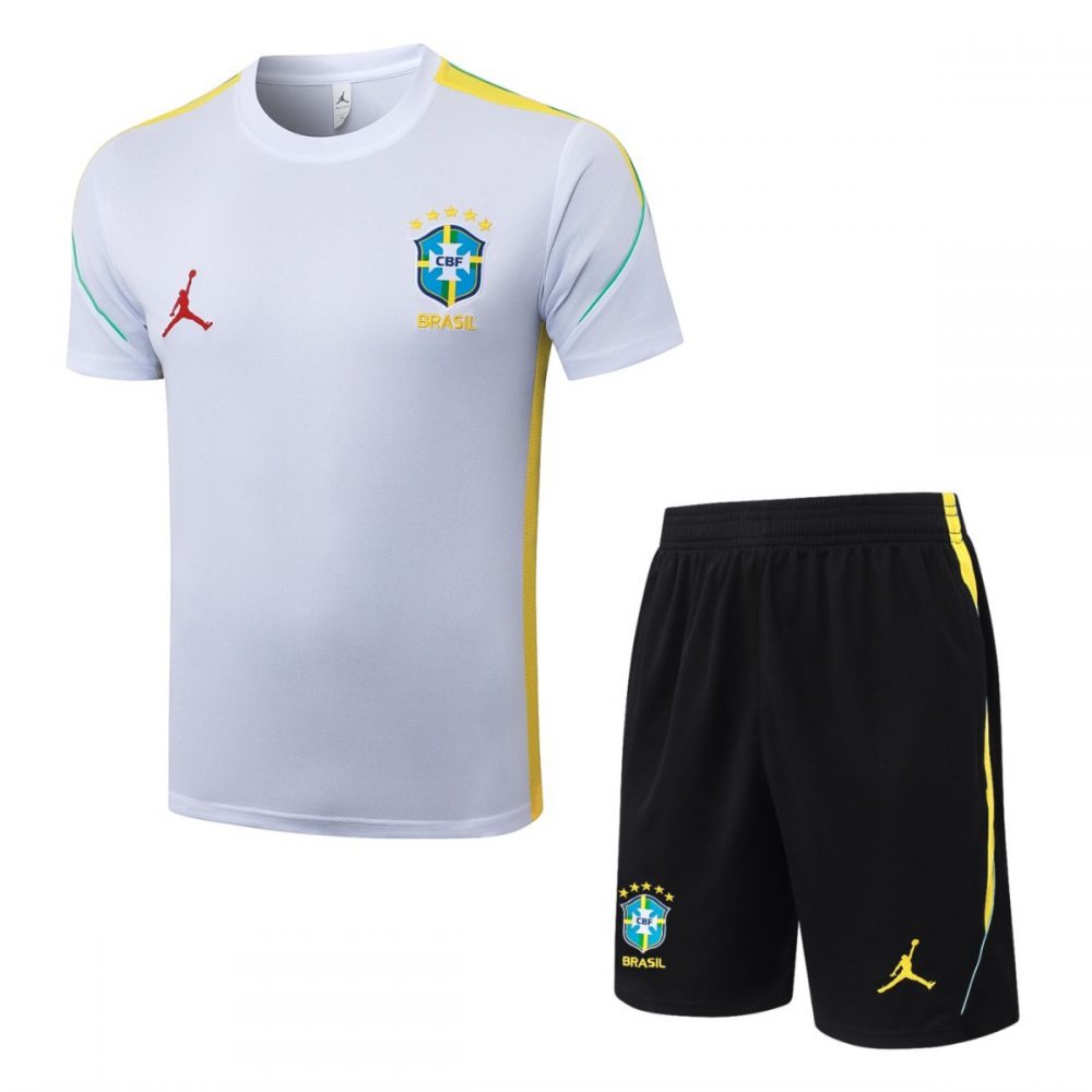 2026 Brazil White Training Set Shirt and Shorts