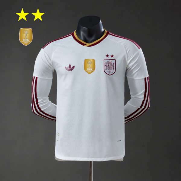 Spain 2026 World Cup Away Jersey Long Sleeve Player version