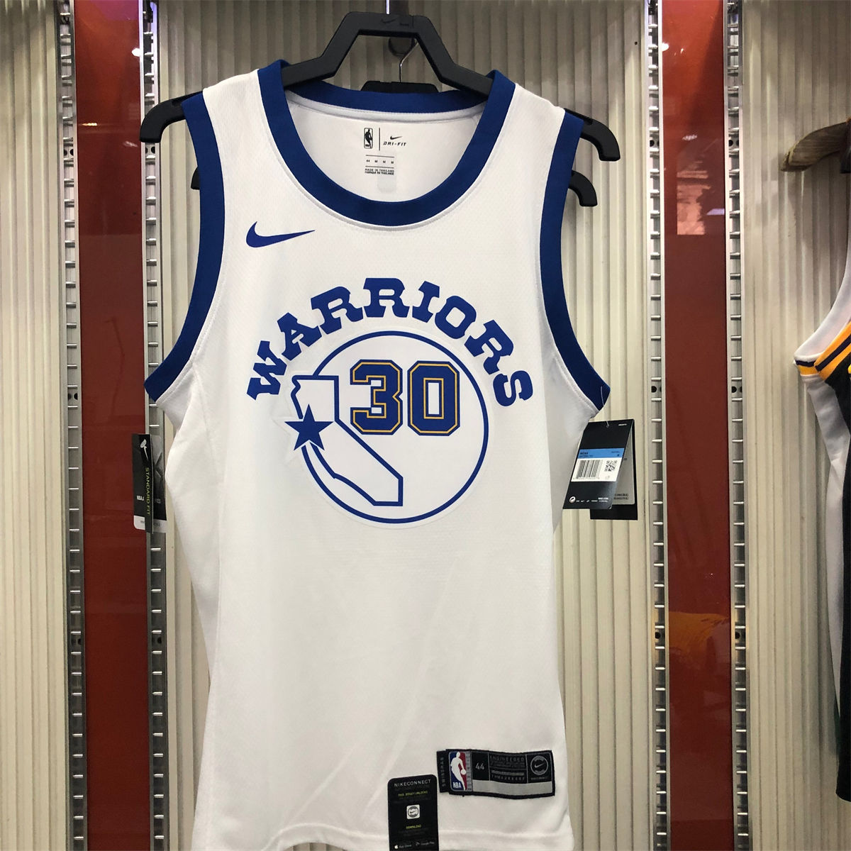 NBA Golden State Warriors Round neck White Jersey CURRY#30 S-XXL