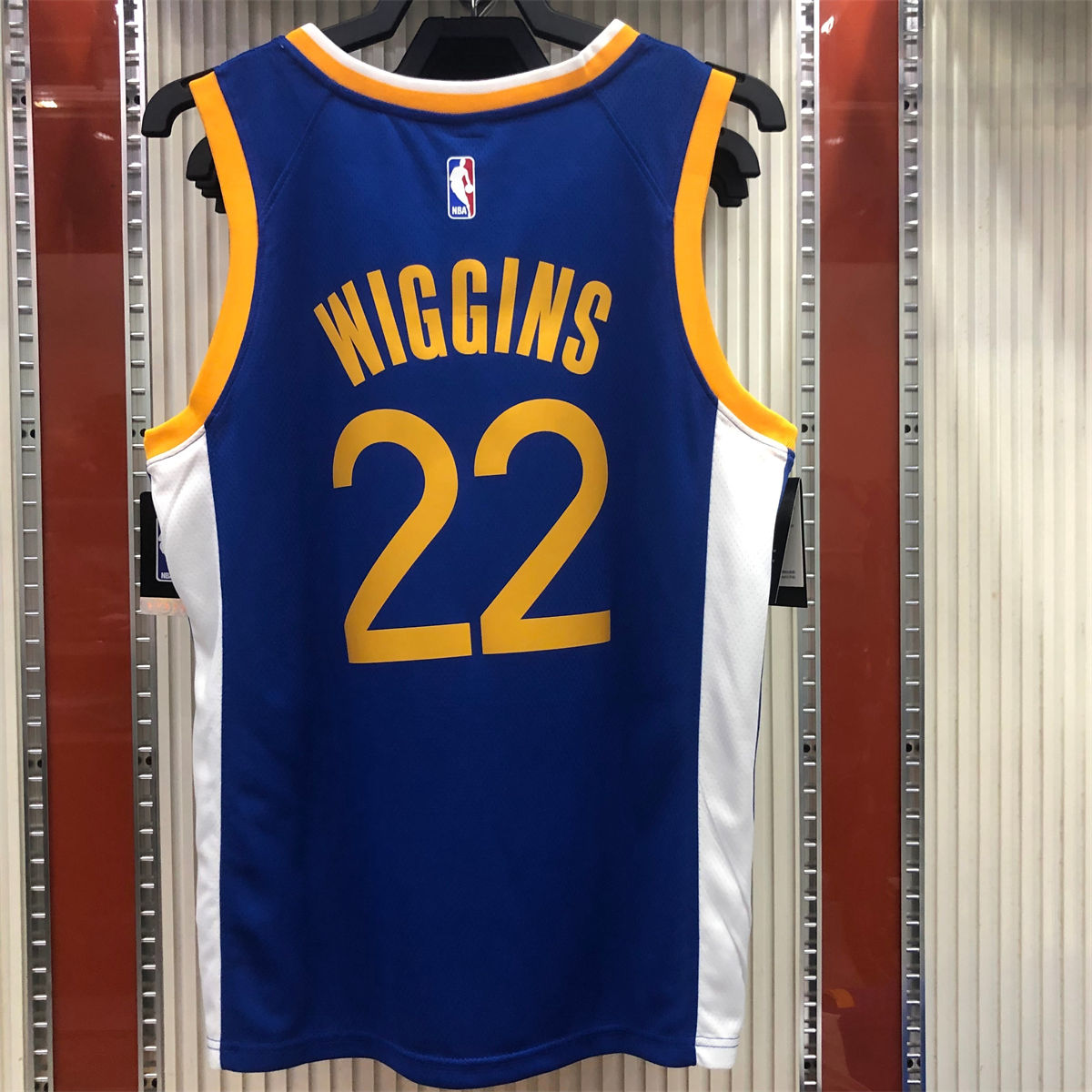 NBA Golden State Warriors V neck Blue Jersey WIGGINS#22 S-XXL
