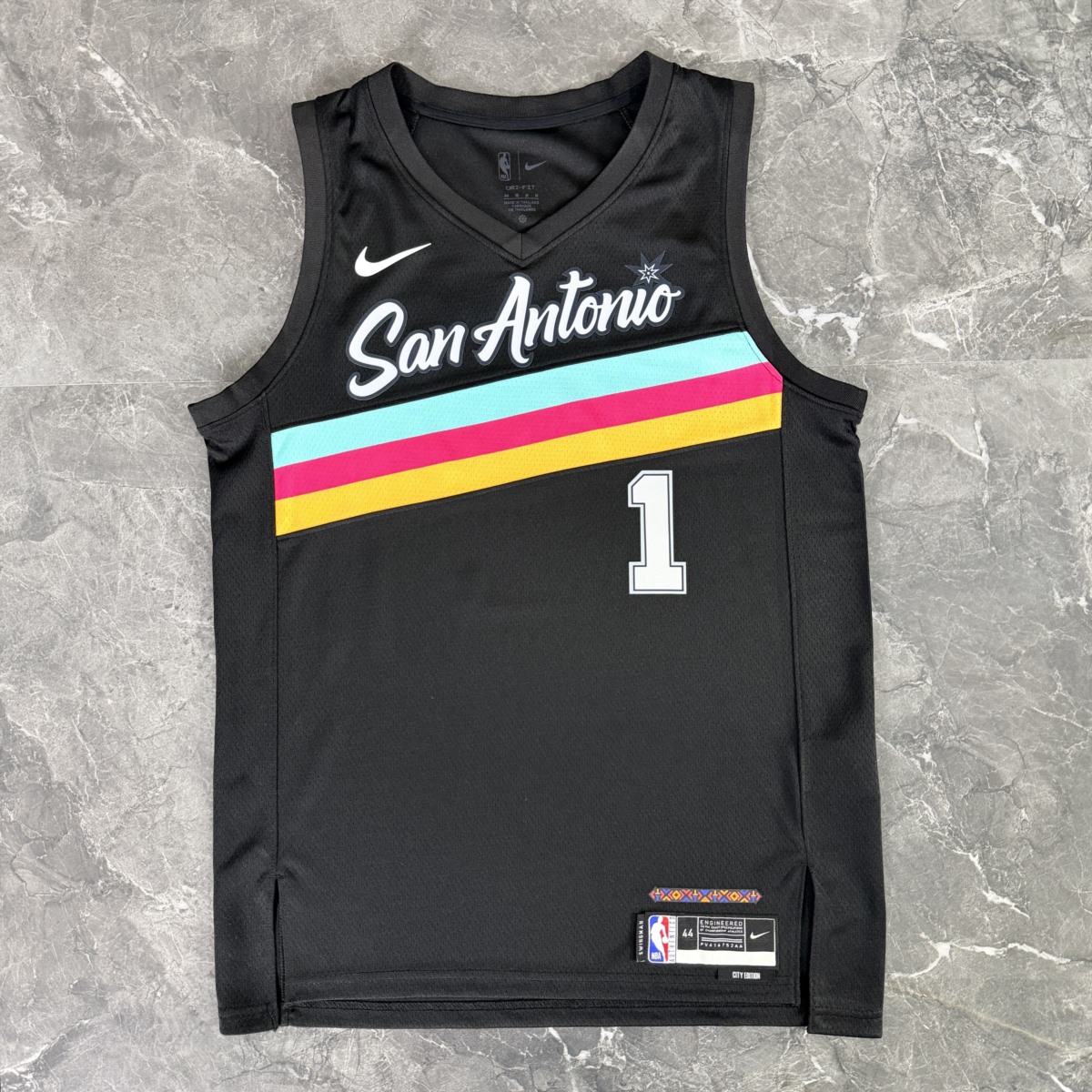 NBA San Antonio Spurs 2026 City Edition Black jersey WEMBANYAMA#1