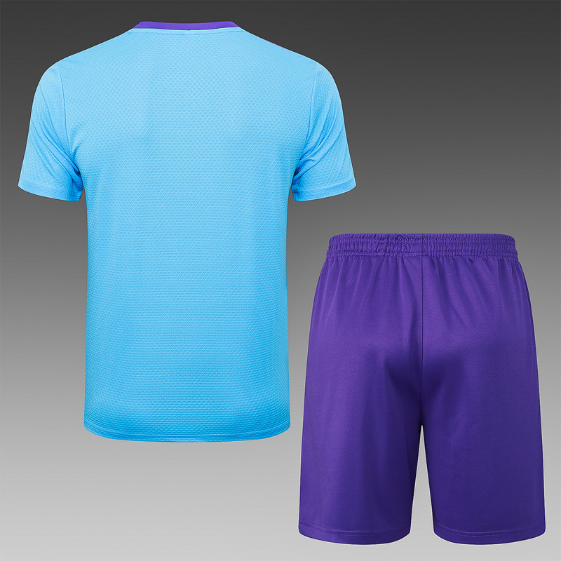 2025/26 Real Madrid Light blue Training Set Shirt and Shorts