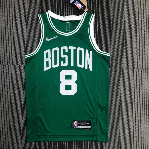 NBA Boston Celtics Round Neck 75th anniversary Green Jersey Walker#8 S-XXL