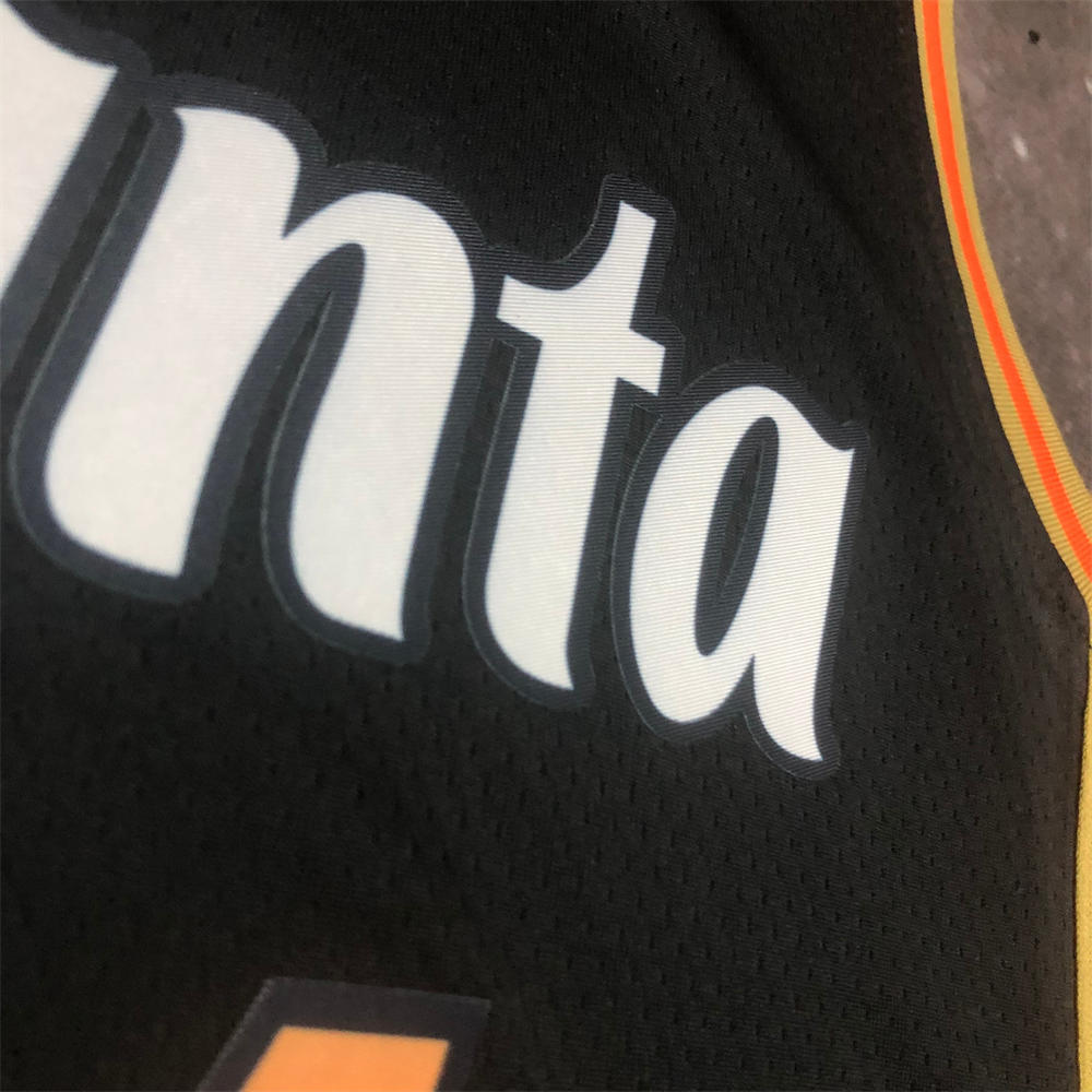 NBA Altanta Hawks Round Neck Black Jersey YOUNG#11 S-XXL