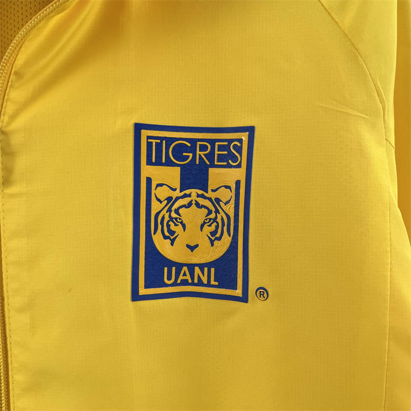 23/24 Windbreaker Tigres UANL Yellow Sport Unifom jersey Sport Unifom