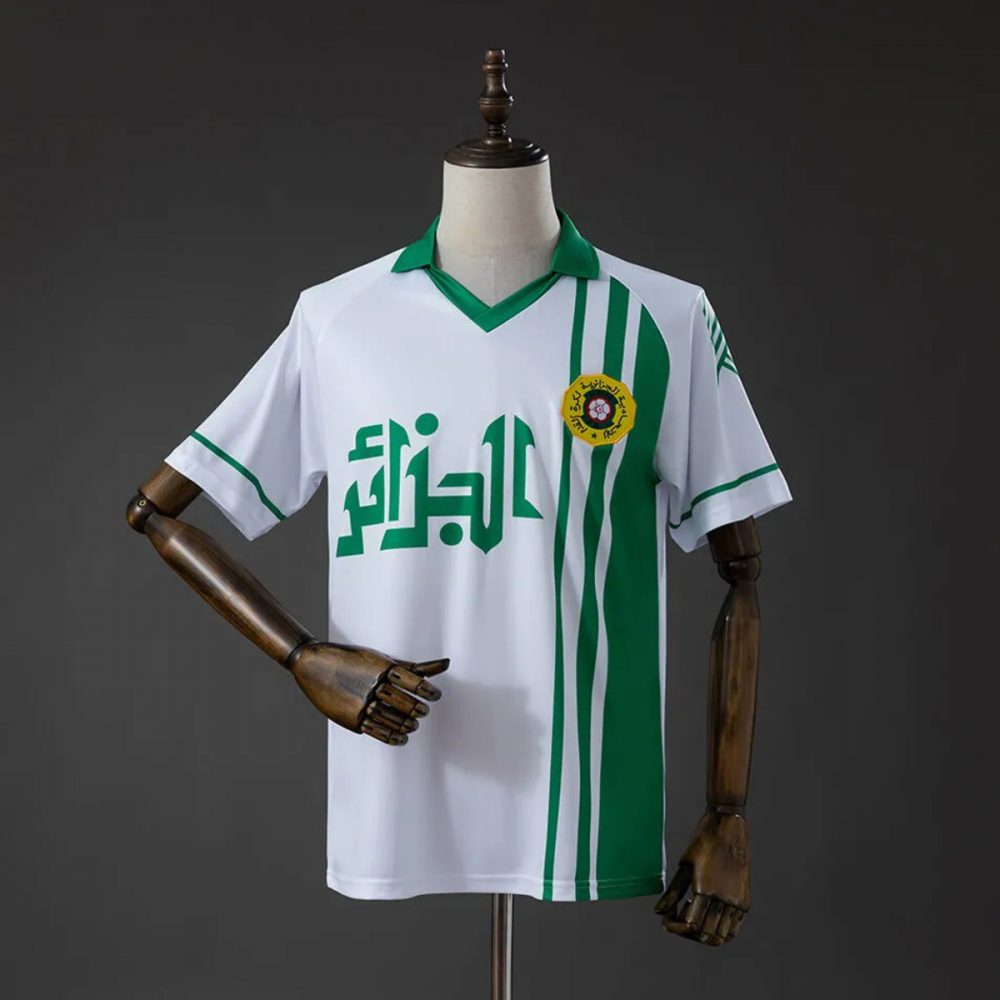 Retro 1986 Algeria Away Home Jersey Fan Version