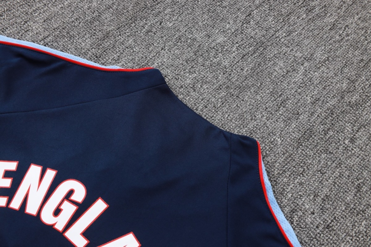 2026 England Cyan Long-sleeved half-pull training kit