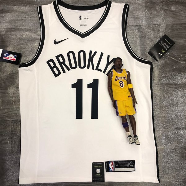 NBA Brooklyn Nets V neck White Jersey IRVING#11 S-XXL
