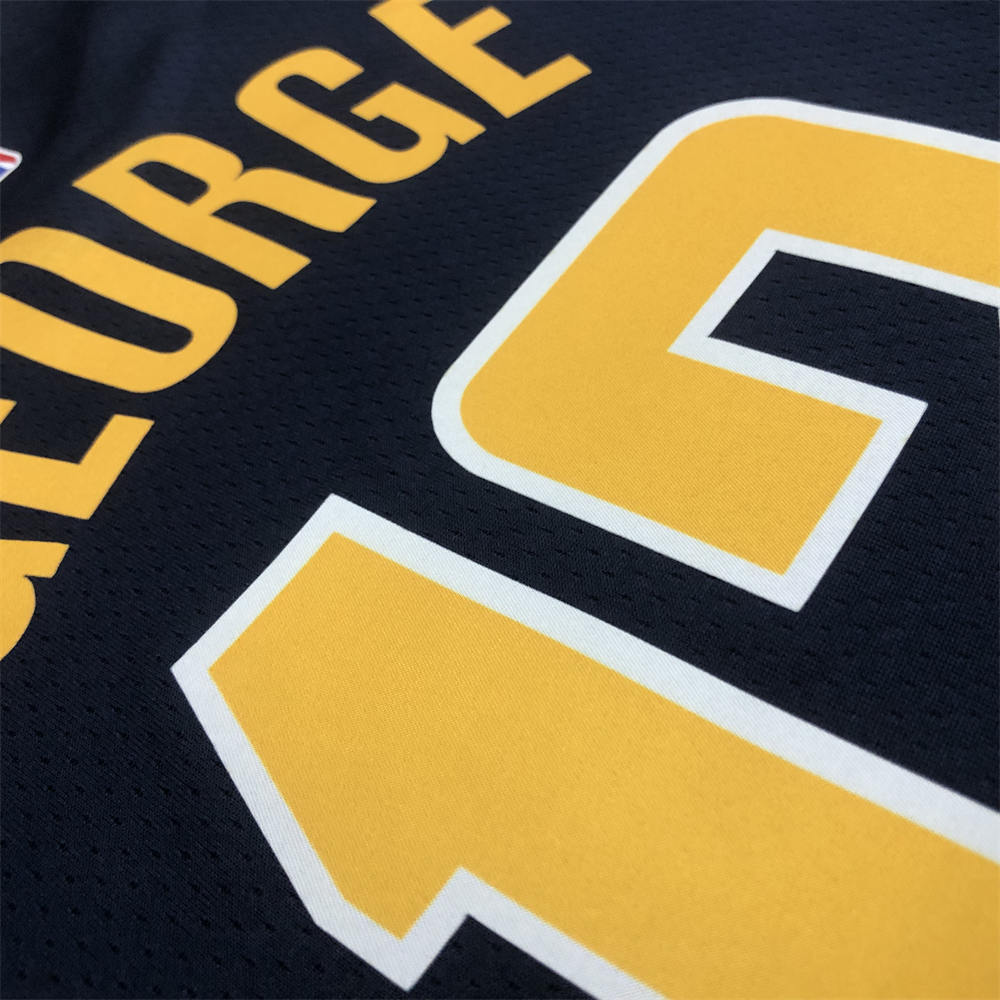 NBA Indiana Pacers V-Neck Black Jersey GEORGE#13 S-XXL