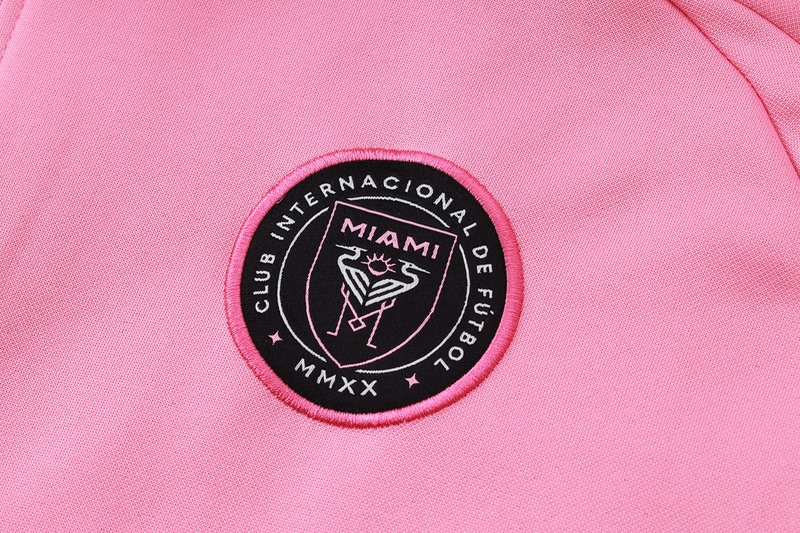 2024 Inter Miami Fc Pink Hoodie Jacket Kit Set Football Team Shirt Sports Fashion