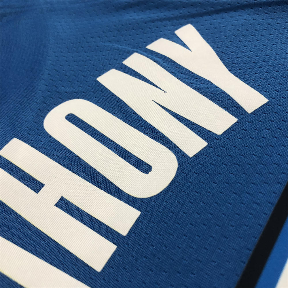 NBA Oklahoma City Thunder V-Neck Blue Jersey ANTHONY#7 S-XXL