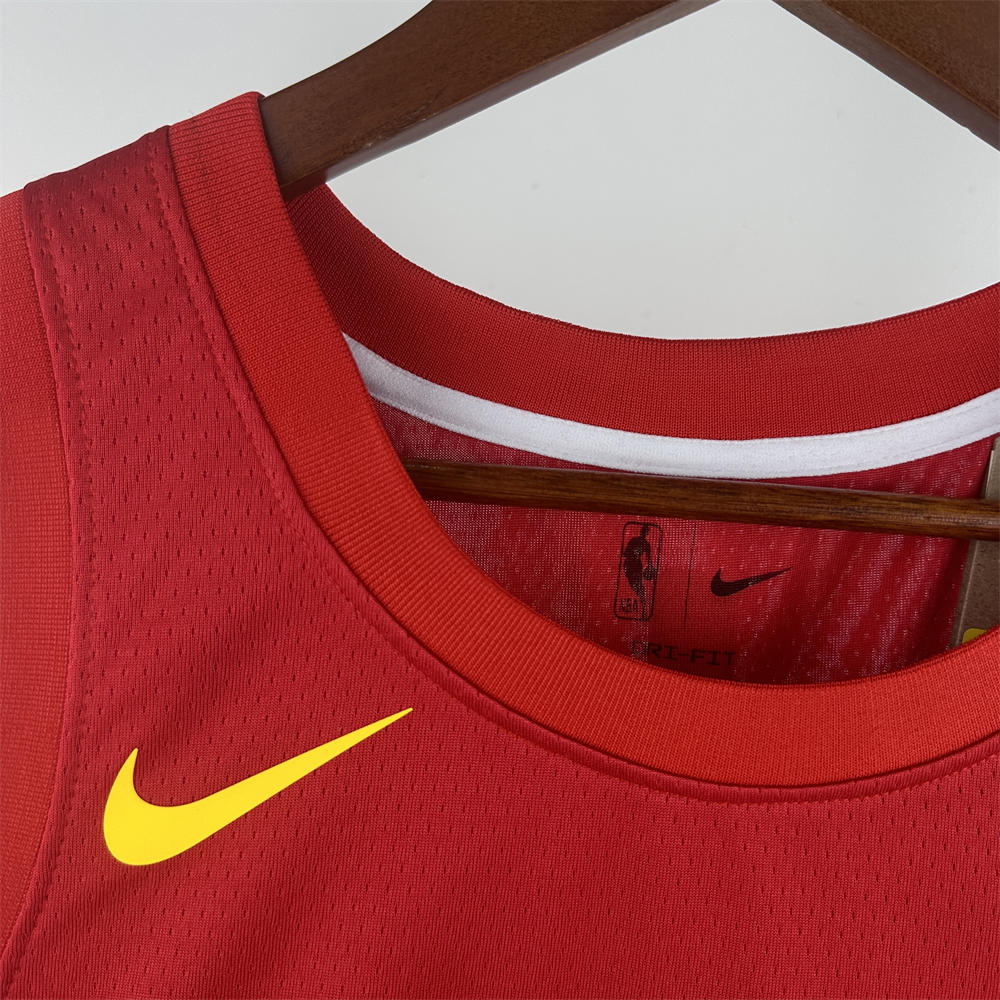 NBA Indiana Pacers 2019 Round Neck Retro Red Jersey HALIBURTON#0 S-XXL