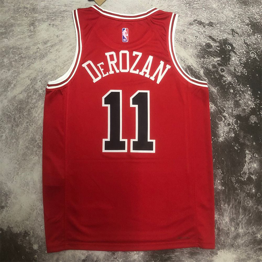 NBA Chicago Bulls DeROZAN#11 2022/23 Red Icon Edition Swingman Jersey S-XXL