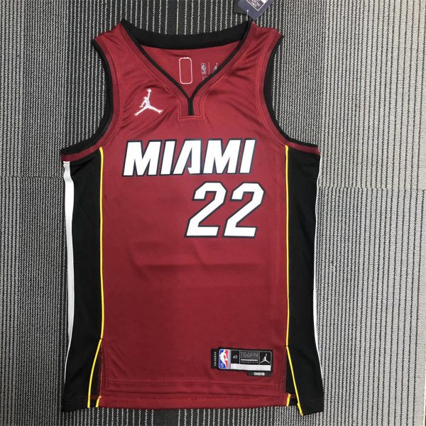 NBA Miami Hearts V-Neck Red 75th Anniversary Jersey BUTLER#22 S-XXL