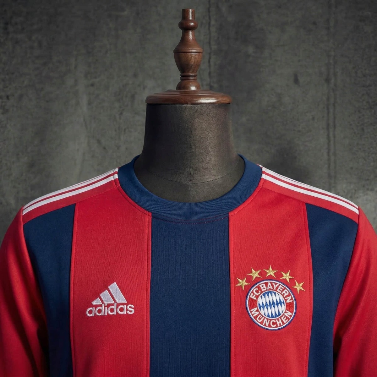 2025/26 Bayern Munich Long Sleeve Red & Cyan Sweatshirt