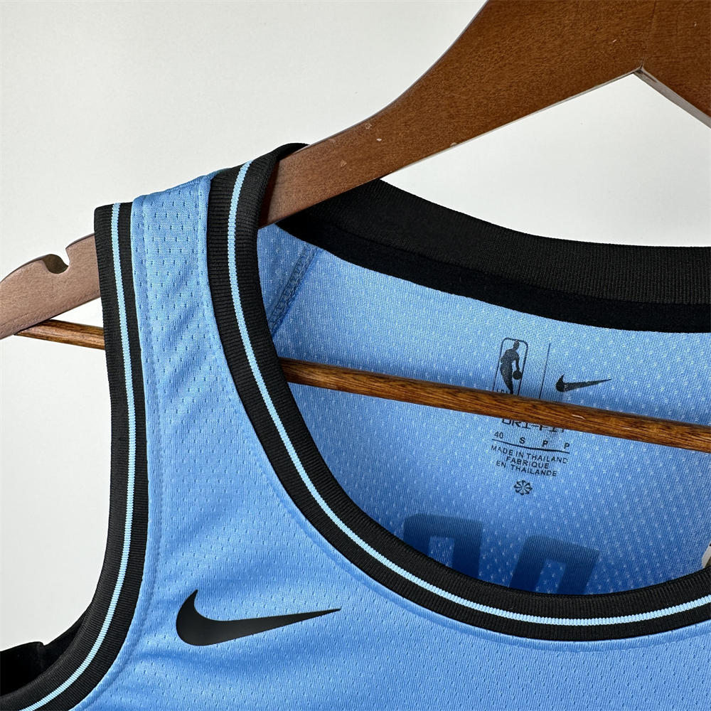 NBA Los Angeles Clippers 24/25 City Edition Round Neck Blue Jersey LEONARD#2 S-XXL