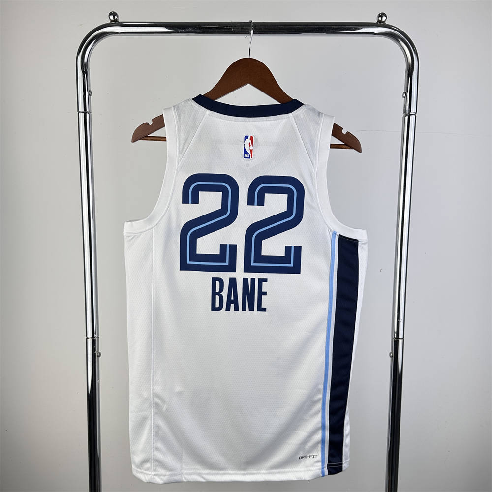 NBA Memphis Grizzies 2023 Round Neck White Jersey BANE#22 S-XXL