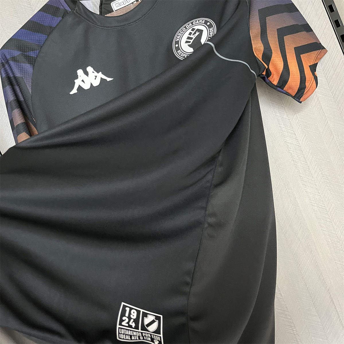 2024/25 Vasco Da Gama Kappa Warm-up Black jersey Fan Version