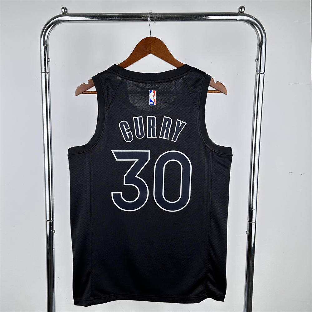 NBA Golden State Warriors Round Neck Honor Edition Black Jersey CURRY#30 S-XXL