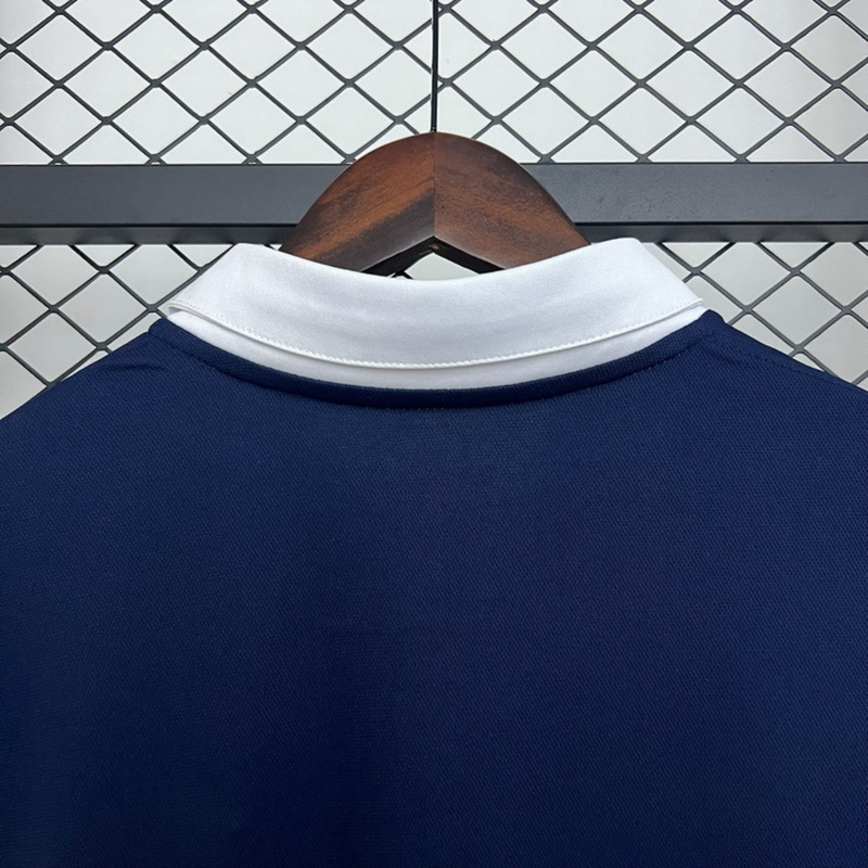 Retro France 2014 Home Long Sleeve jersey Fan Version