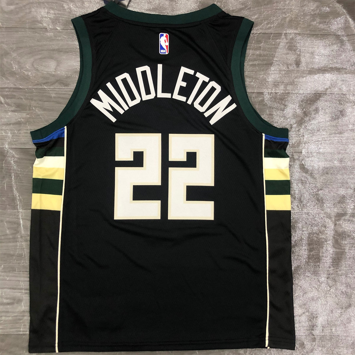 NBA Milwaukee Bucks V neck Green jersey MIDDLETON#22 S-XXL