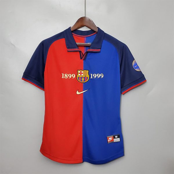 Retro Barcelona 100th Anniversary version home jersey Fan Version