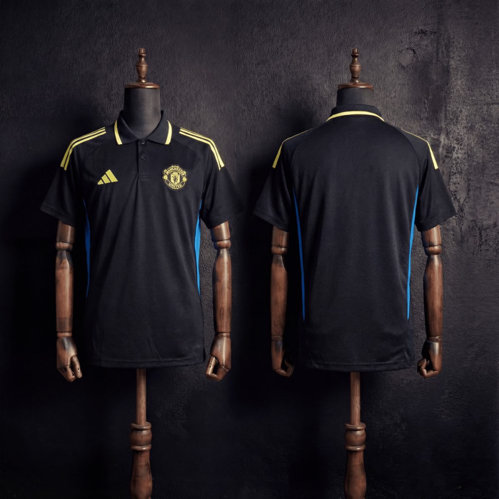 2025/26 Manchester United Training Black Polo Fan version