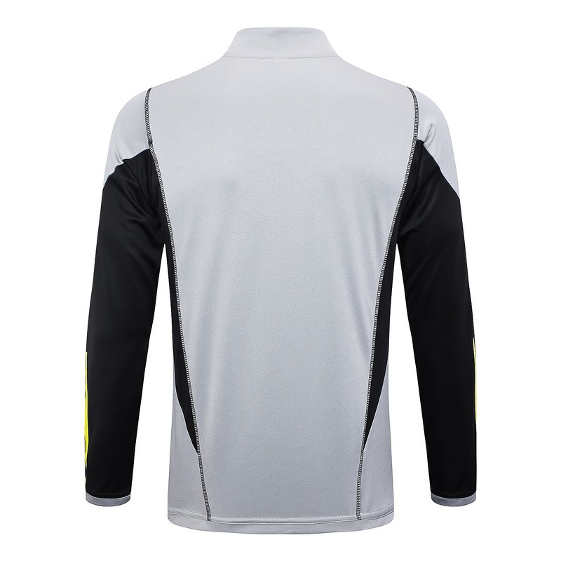 24/25 Flamengo Gray Long-sleeved half-pull training kit Football team kit