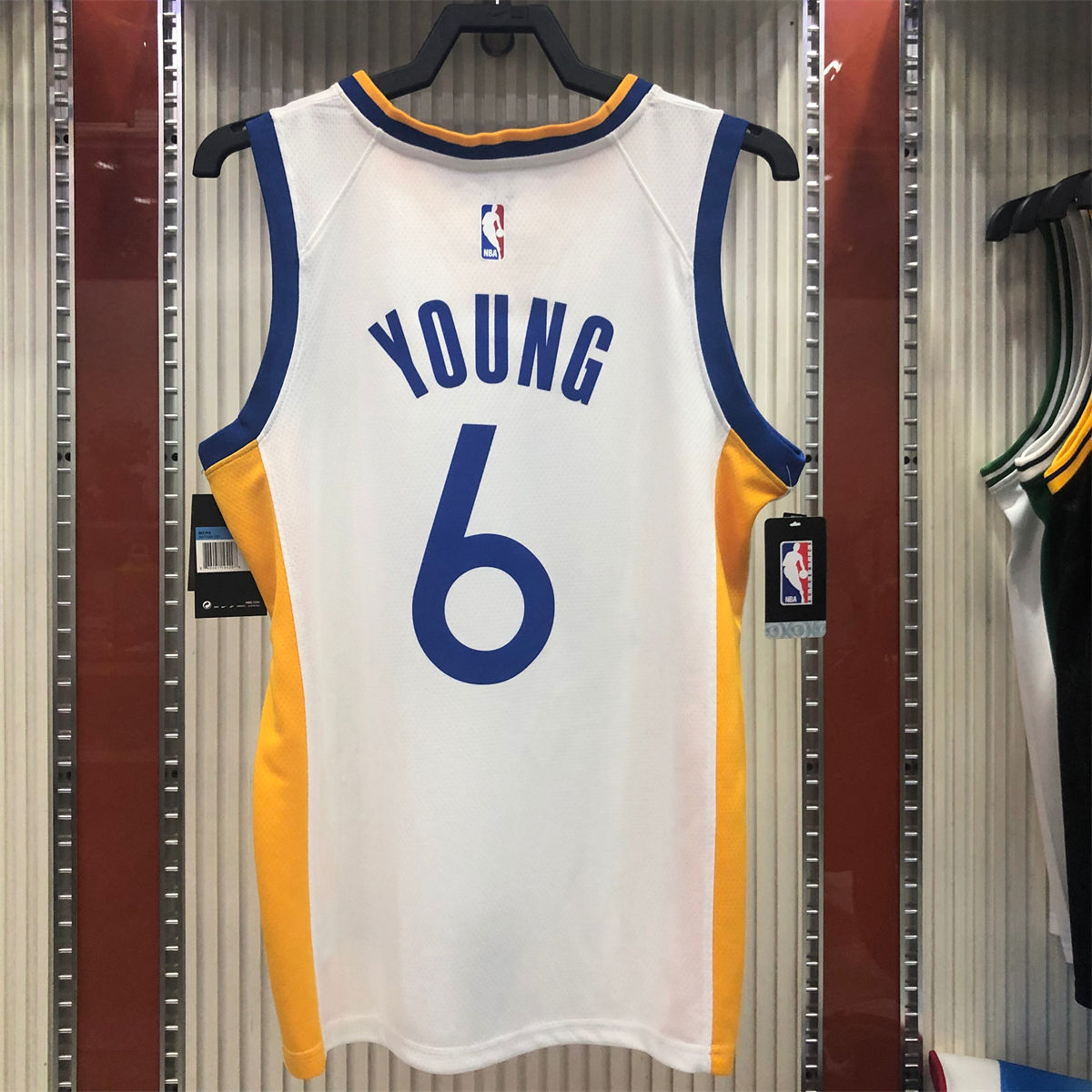 NBA Golden State Warriors v neck White Jersey YOUNG#6 S-XXL