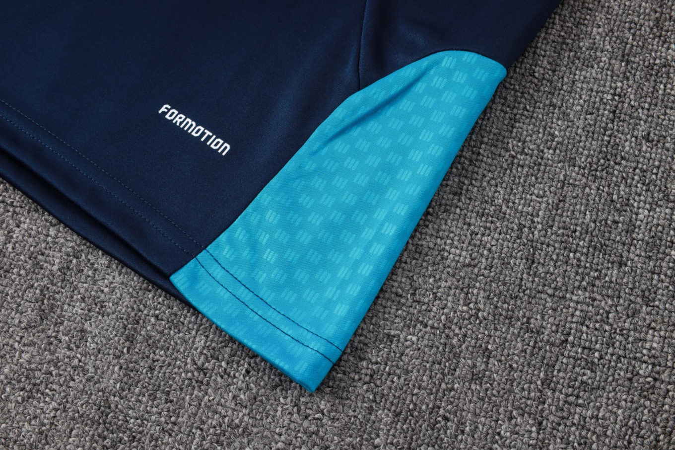 2026 Spain Royal blue Long-sleeved half-pull training kit