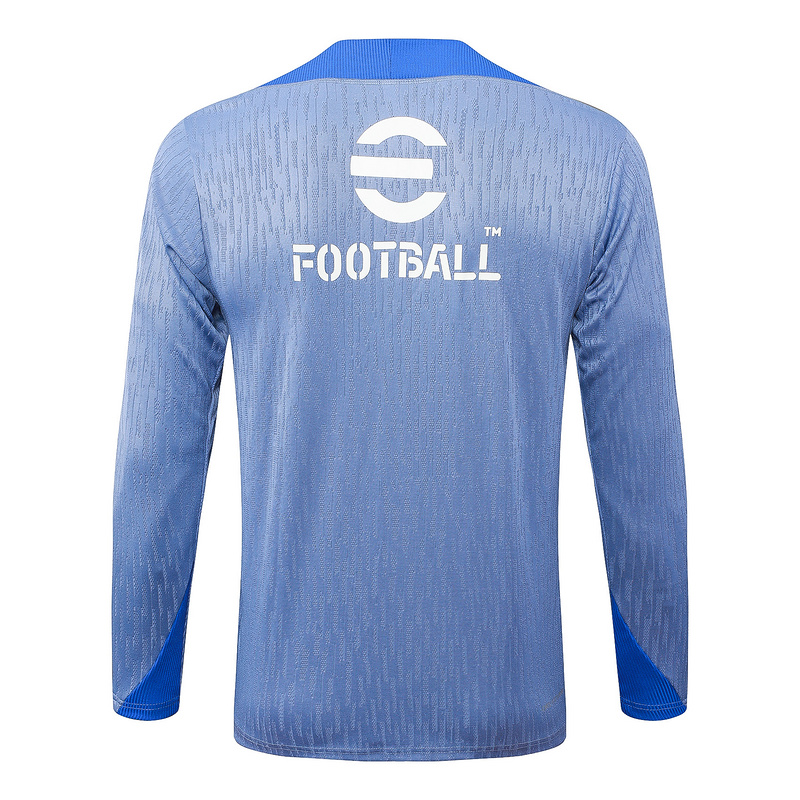 24/25 Inter Milan Light blue Long-sleeved half-pull training kit Football team kit