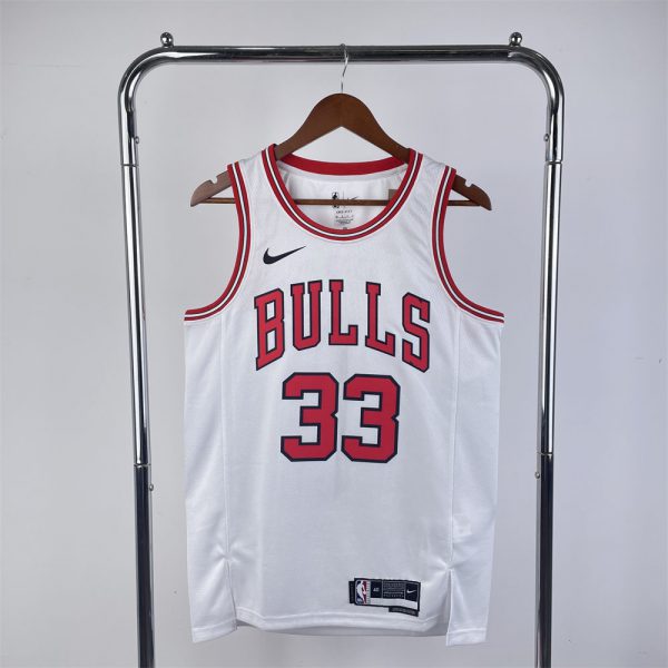 NBA Chicago Bulls PIPPEN#33 2022/23 White Icon Edition Swingman Jersey S-XXL