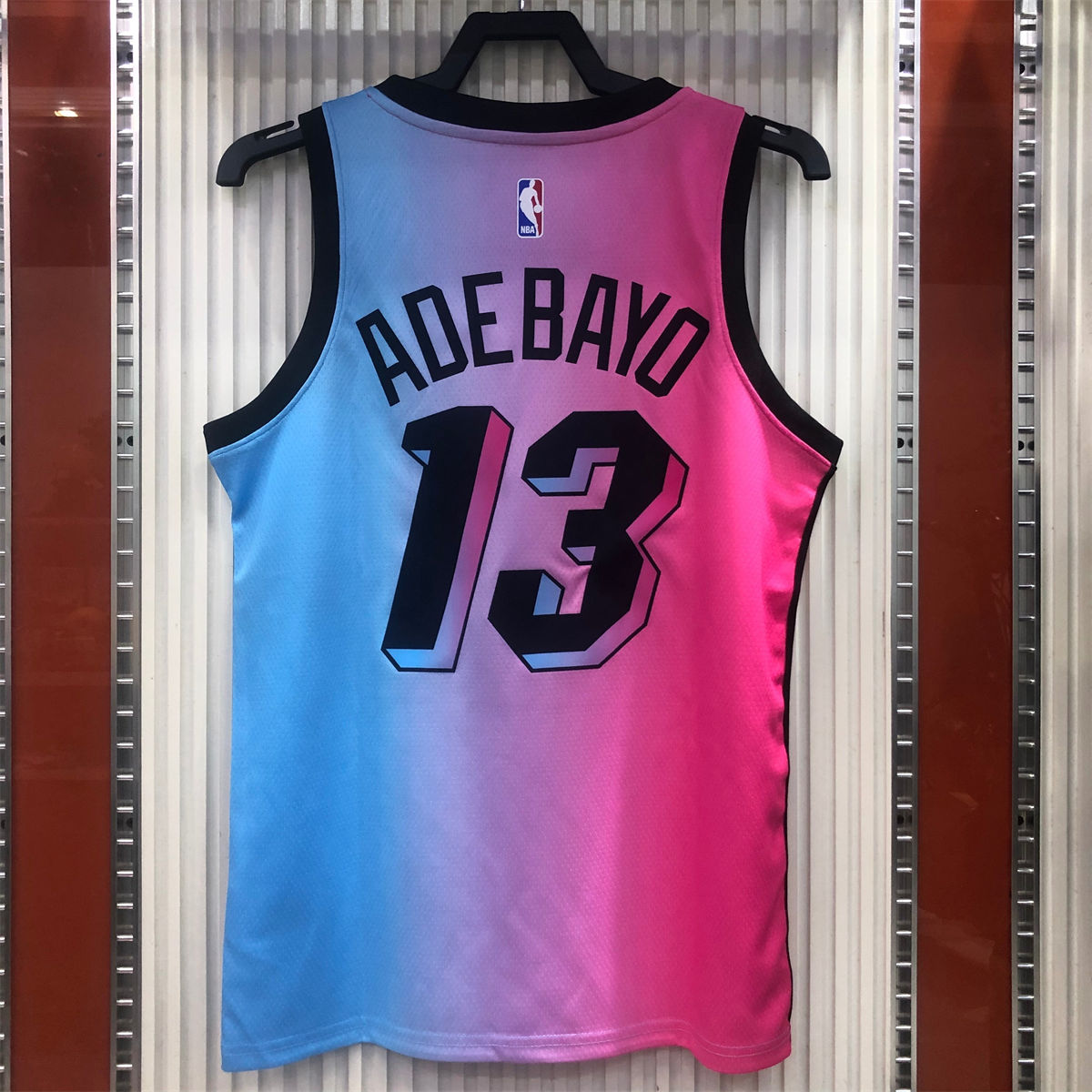 NBA Miami Hearts round neck Gradient Jersey ADEBAYO#13 S-XXL