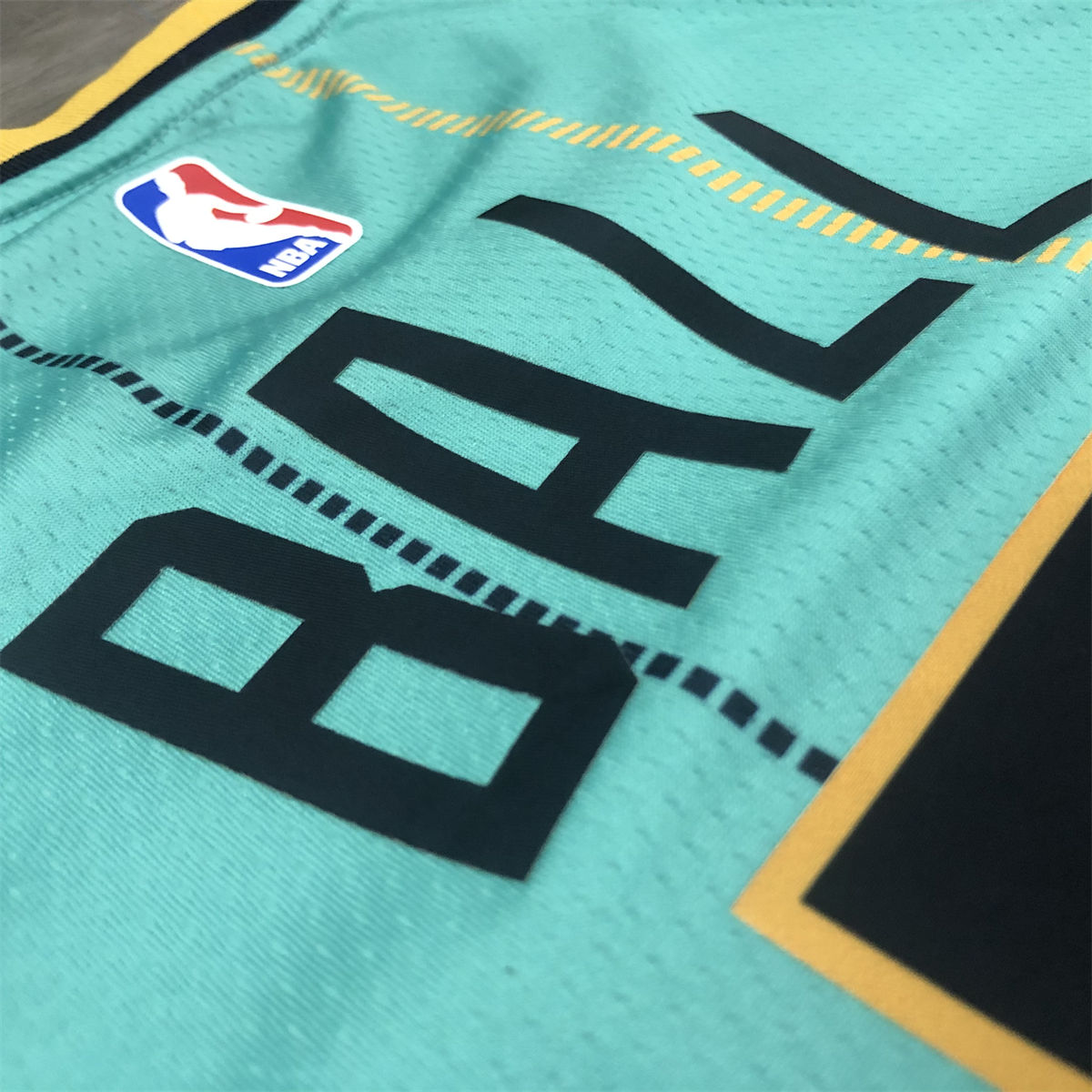 NBA Charlotte Hornets V-Neck Light Green Jersey BALL#2 S-XXL