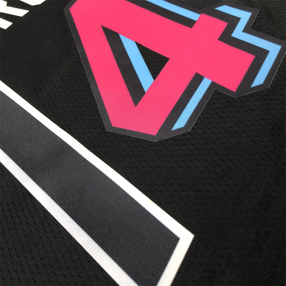 NBA Miami Hearts Round Neck Black 75th Anniversary Jersey HERRO#14 S-XXL