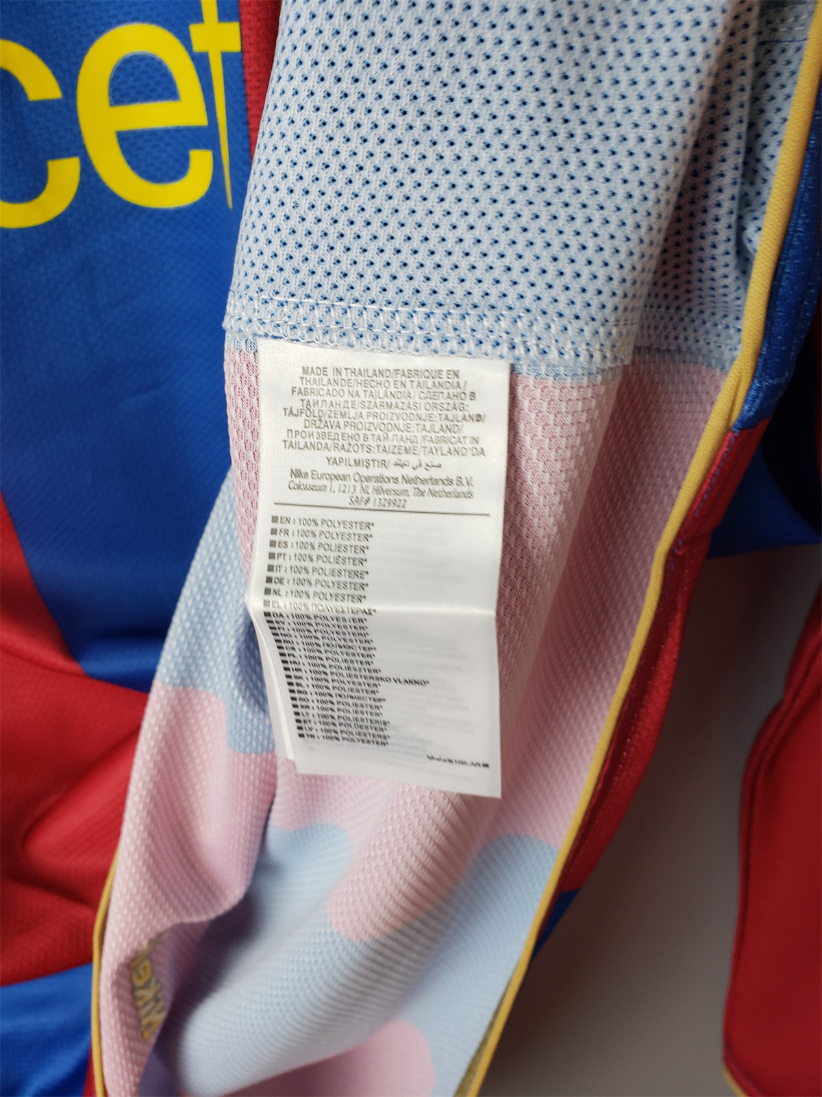 Retro Barcelona 07/08 long sleeves home jersey Fan Version